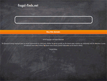 Tablet Screenshot of frugal-finds.net